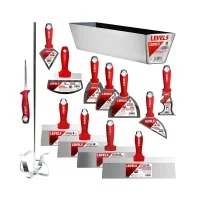 Комплект инструменти за шпакловане LEVEL 5 Deluxe Stainless Hand Tool Set