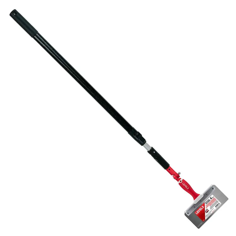 LEVEL 5 Офсетова шпакла 8 inch 204 mm с телескопичен удължител от 1.2 m до 2.2 m